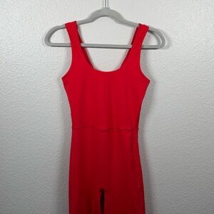 All in Motion Red Legging Jumpsuit
